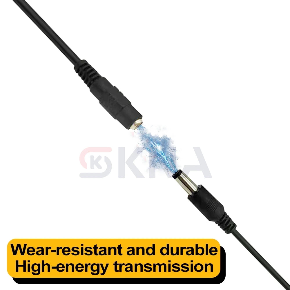 5.5* 2.1mm 1 to 2/3/4/5/6/8 Way DC Power Splitter Cable 5V 12V Power Adapter Connector Cord For LED Strip Lights CCTV Camera