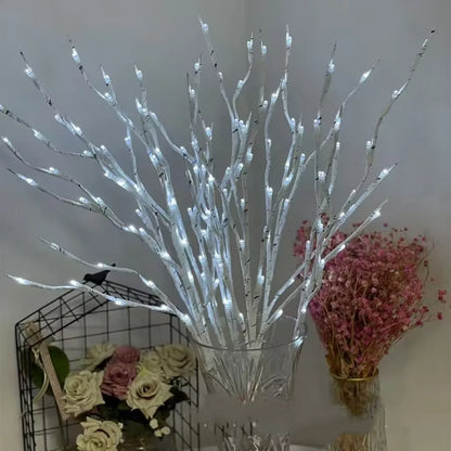 1 PC White Birch Branch Light LED Festive Lights Battery Operated For Christmas Party Wedding Decoration Twig Outdoor Lights