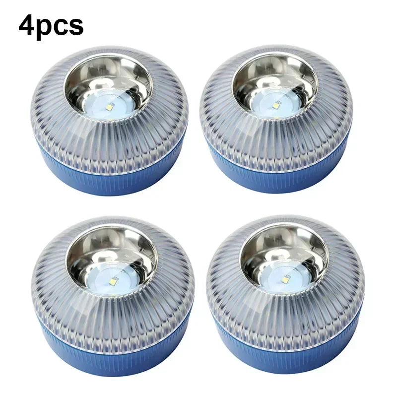 Led Car Emergency Light Flashing Light Magnetic Induction Road Accident Light Portable Strobe Warning Light Safety Accessory