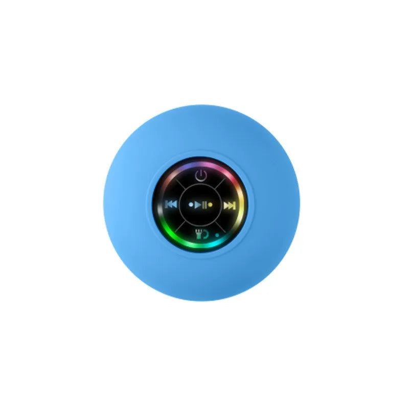 2025 Bathroom Waterproof Wireless LED Bluetooth Speaker Large Suction Cup Mini Portable Speaker Outdoor Sports Stereo Speaker