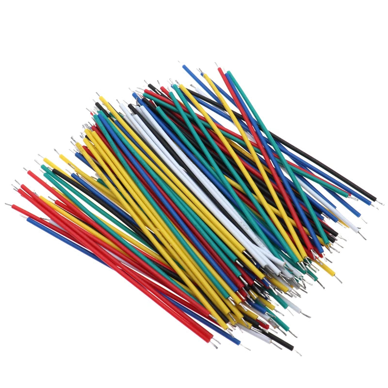 120PCS/set 24AWG Tin-Plated Breadboard PCB Solder Cable 24AWG 8cm Fly Jumper Wire Tin Conductor Wires 1007-24AWG Connector Wire