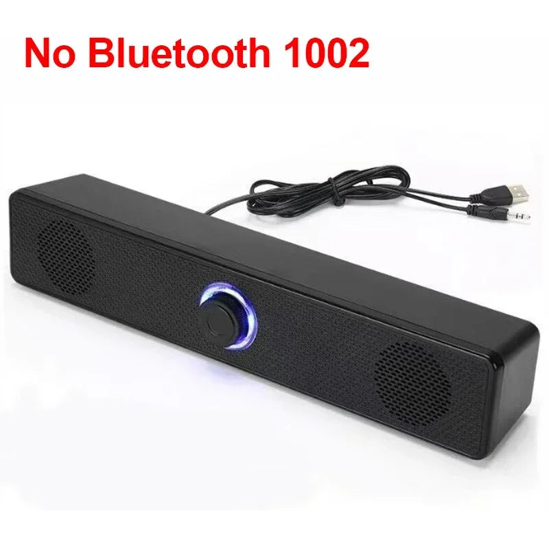 Wireless Bluetooth and PC Soundbar Wired Speaker USB Powered Soundbar for TV Pc Laptop Gaming Home Theater Surround Audio System