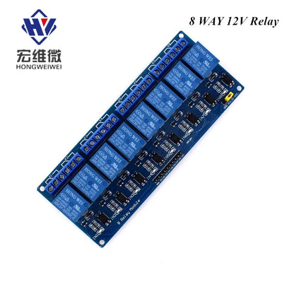 DC 5V 12V 24V 1 2 4 6 8 Channel Relay Module Board Shield with Optocoupler / High and Low Level Trigger for Arduino Raspberry