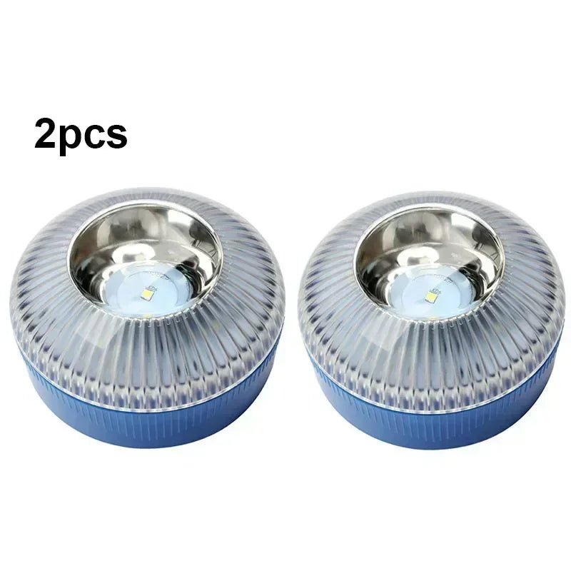 Led Car Emergency Light Flashing Light Magnetic Induction Road Accident Light Portable Strobe Warning Light Safety Accessory