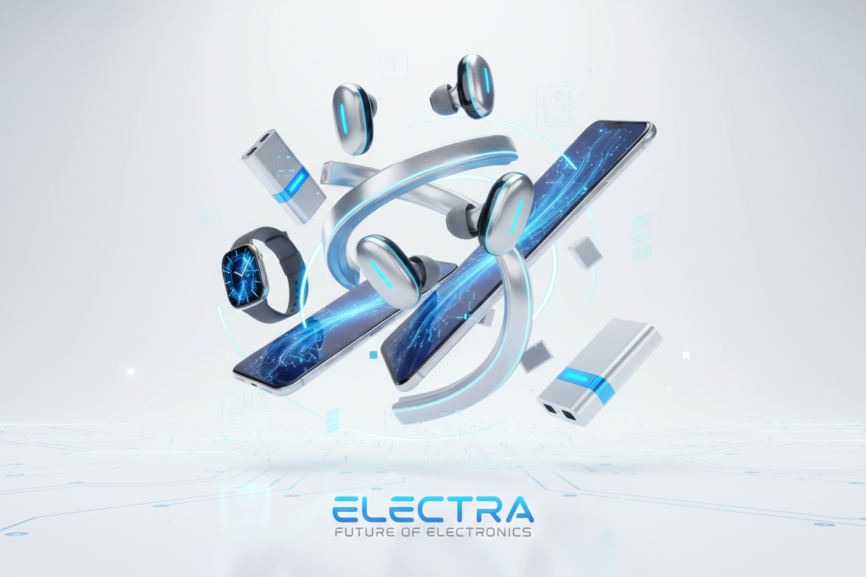 electra an electronic online store 3d image