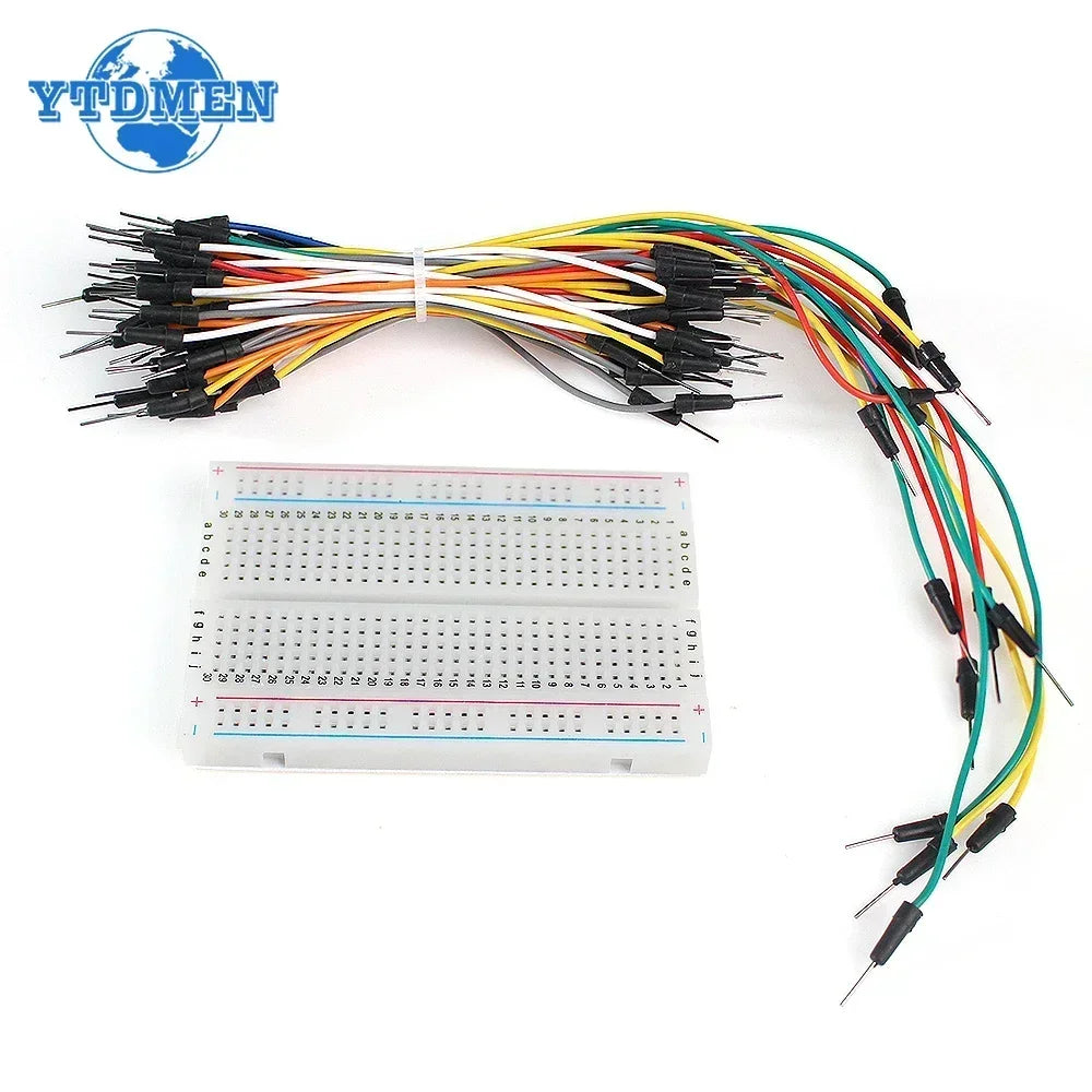 MB-102 Breadboard 400 830 Points Solderless PCB Bread Board Jumper Wire Cable Prototype Board DIY for Arduino Kit