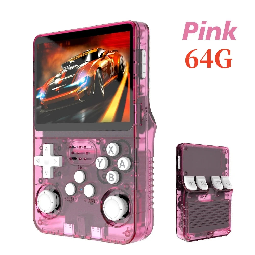 Retro Handheld R36S Video Game Console Linux System 3.5 Inch IPS Screen  Portable Pocket Video Player 64GB 128GB
