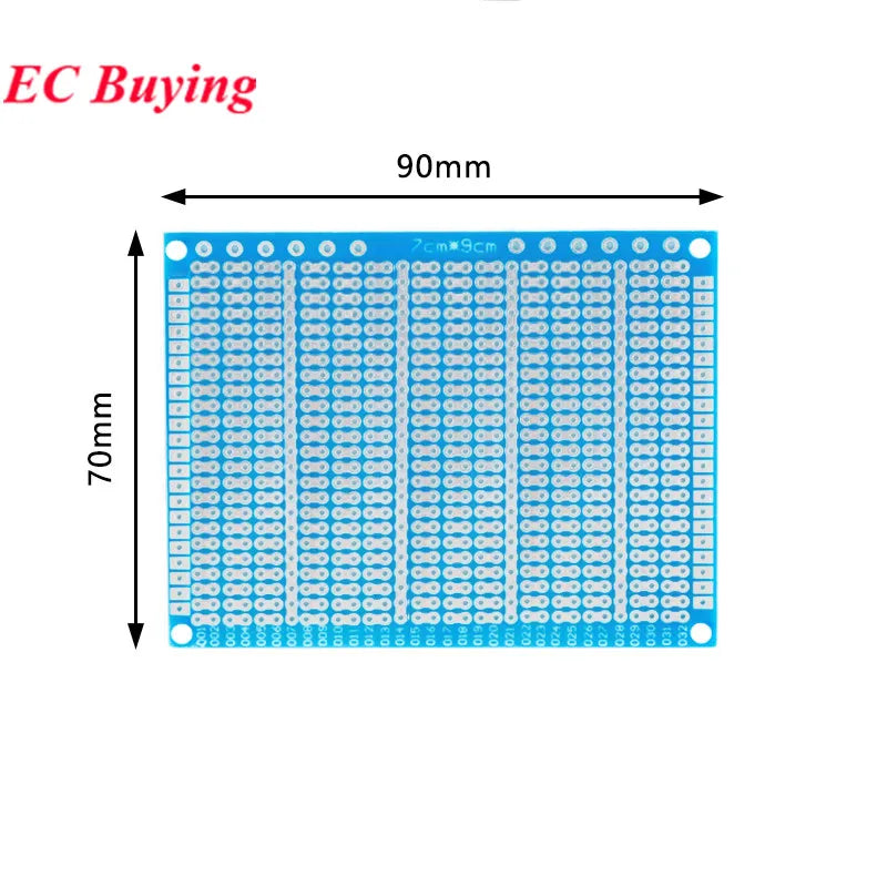 7x11cm 9x11CM Single Side SMD Universal PCB Circuit Board Transfer Adapter For IC Resistor Capacitor Diode/Triode/Transistor