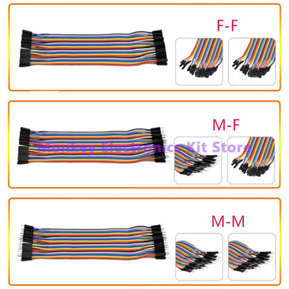 40PIN 30CM 20CM 10CM Dupont Line Male to Male Female to Male Female to Female Jumper Dupont Wire Cable for Arduino DIY KIT