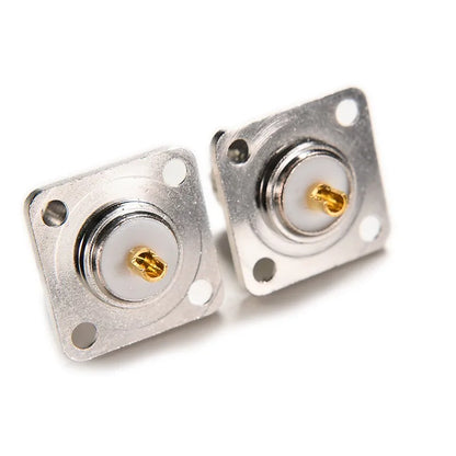 1X Connector SO239 UHF female jack 4-hole 25mm flange solder panel mount