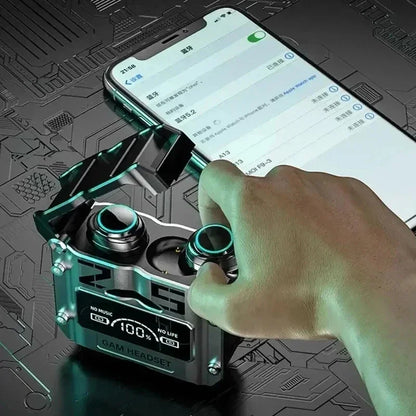 Wireless Noise Reduction HQ High Quality TWS Earphone M25 In-ear Type-C LED Display Recharge Earphone Headphone