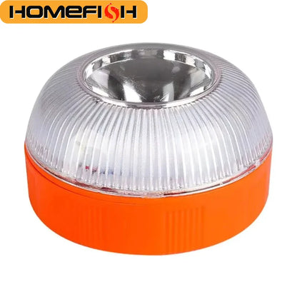 HOMEFISH Magnetic Emergency Beacon Light for Cars Strobe Flashing Warning Lamp Vehicle Safety Signal Light V16 Without Battery