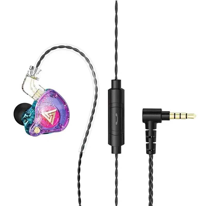 VIKEFON QKZ AK6 In Ear Earphone 6 Dynamic Driver Unit Headphone With Mic Stereo Sports HIFI Subwoofer Headset Monitor Earbuds