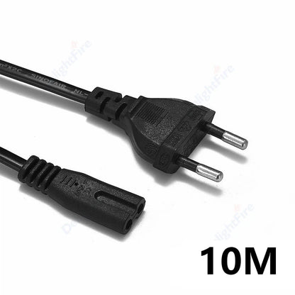 0.3-10m EU Extension Cord C7 Power Cable Figure 8 Euro Plug AC Cable For Samsung LG Sony TV Samsung Monitor Power Supply PS2 3