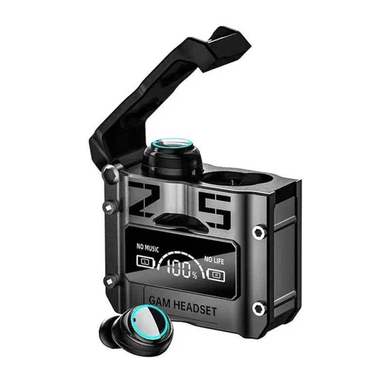 Wireless noise-cancelling TWS headphones in-ear Type-C earphones, HQ high-quality LED display charging earphones